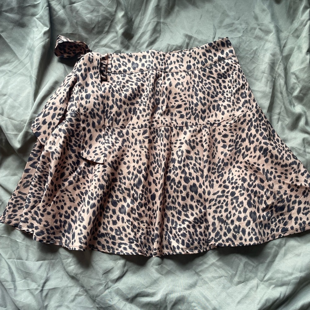 Cheetah print skirt
